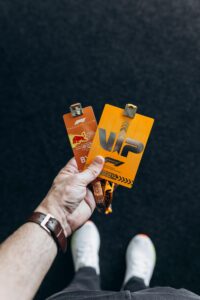 Image of a guy with ticket