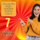 Smiling woman pointing towards text “Choose the Right Banquet Hall in Akron – 7 Things to Check” on bright orange background.