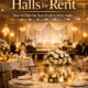 Elegant banquet hall setup showing a wedding reception inside a luxury venue representing halls for rent for weddings and events.