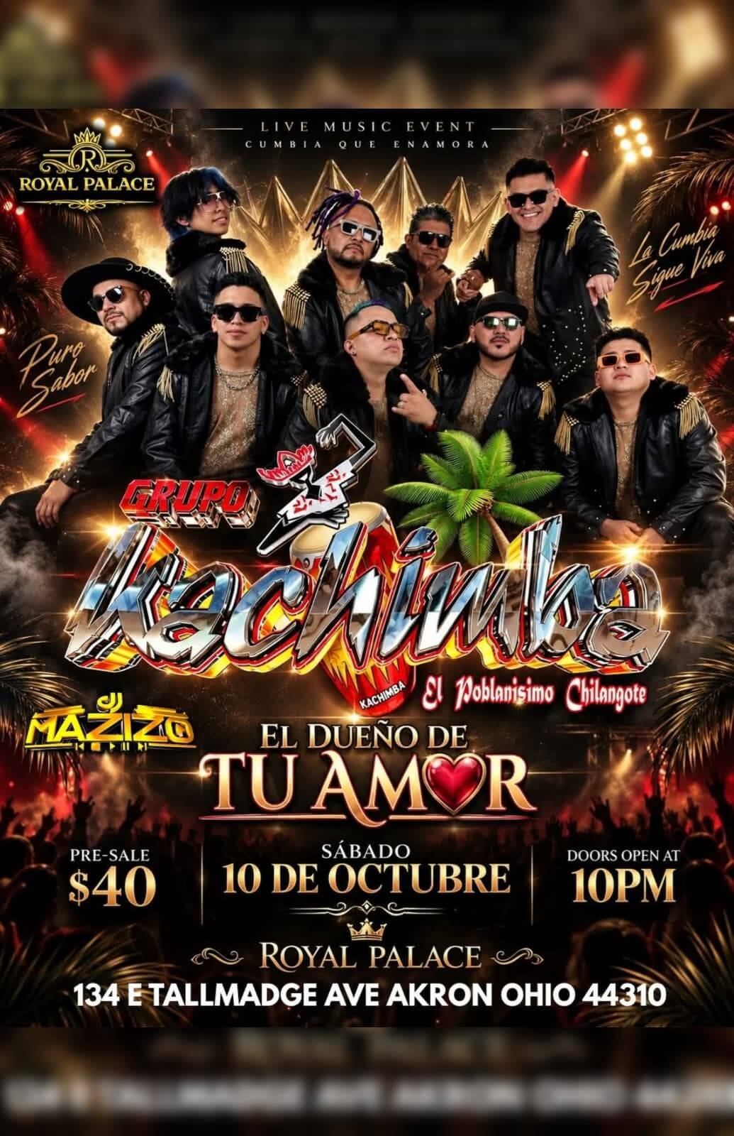 grupo-kachimba-live-royal-palace-akron-october-10-2026 Grupo Kachimba Live in Akron at Royal Palace on October 10, 2026